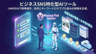 ビジネスSNSに特化させた使いやすいAIツールです！導入コンサルは無料！